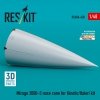 RESKIT RSU48-0430 Mirage 2000-5 nose cone for Kinetic/Italeri kit (3D Printed) 1/48